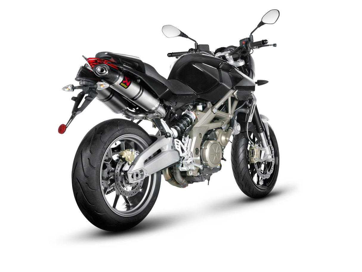 Akrapovic Slip-On Line Titanium Muffler System w/Carbon End Cap for Aprilia Shiver 750/GT 10-16 Akrapovic