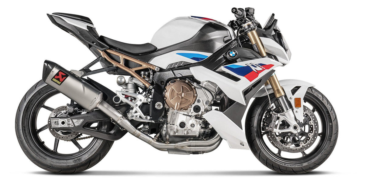Akrapovic Evolution Line Titanium Exhaust System w/Carbon End Cap for BMW S 1000 R/M 1000 R 21-Up/S 1000 RR/M 1000 RR 19-Up Akrapovic