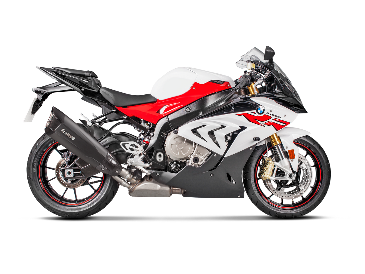Akrapovic Slip-On Line Black Titanium Muffler System w/Carbon End Cap for BMW S 1000 RR/M 1000 RR 17-18 Akrapovic
