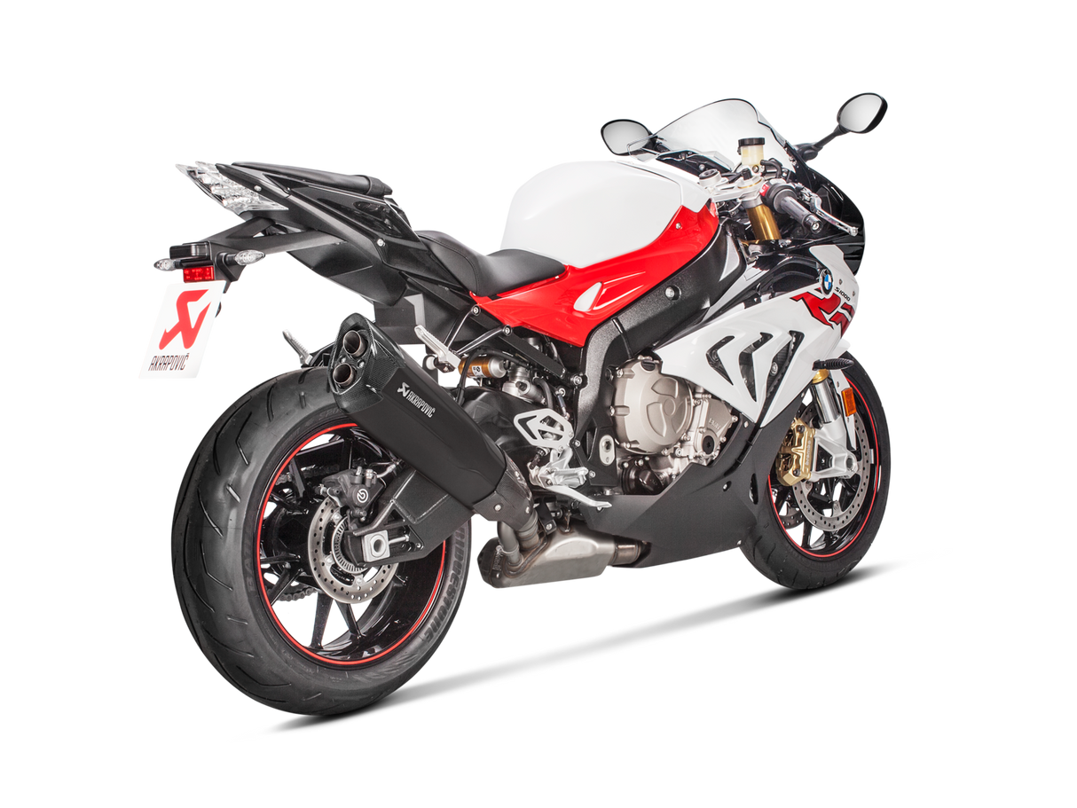 Akrapovic Slip-On Line Black Titanium Muffler System w/Carbon End Cap for BMW S 1000 RR/M 1000 RR 17-18 Akrapovic