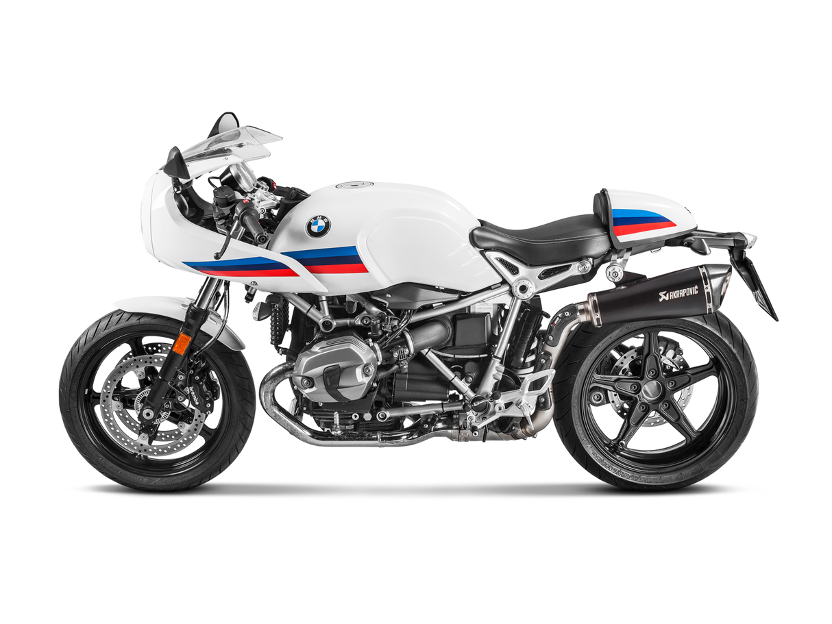 Akrapovic Slip-On Line Black Titanium Muffler System w/Carbon End Cap for BMW R NineT 14-23/R NineT Racer 17-23 Akrapovic