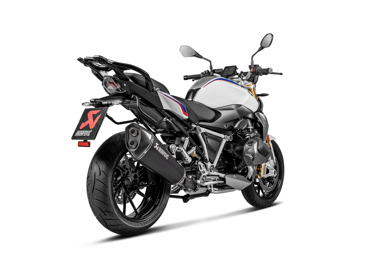 Akrapovic Slip-On Line Black Titanium Muffler System w/Carbon End Cap for BMW R 1250 RT 19-Up Akrapovic