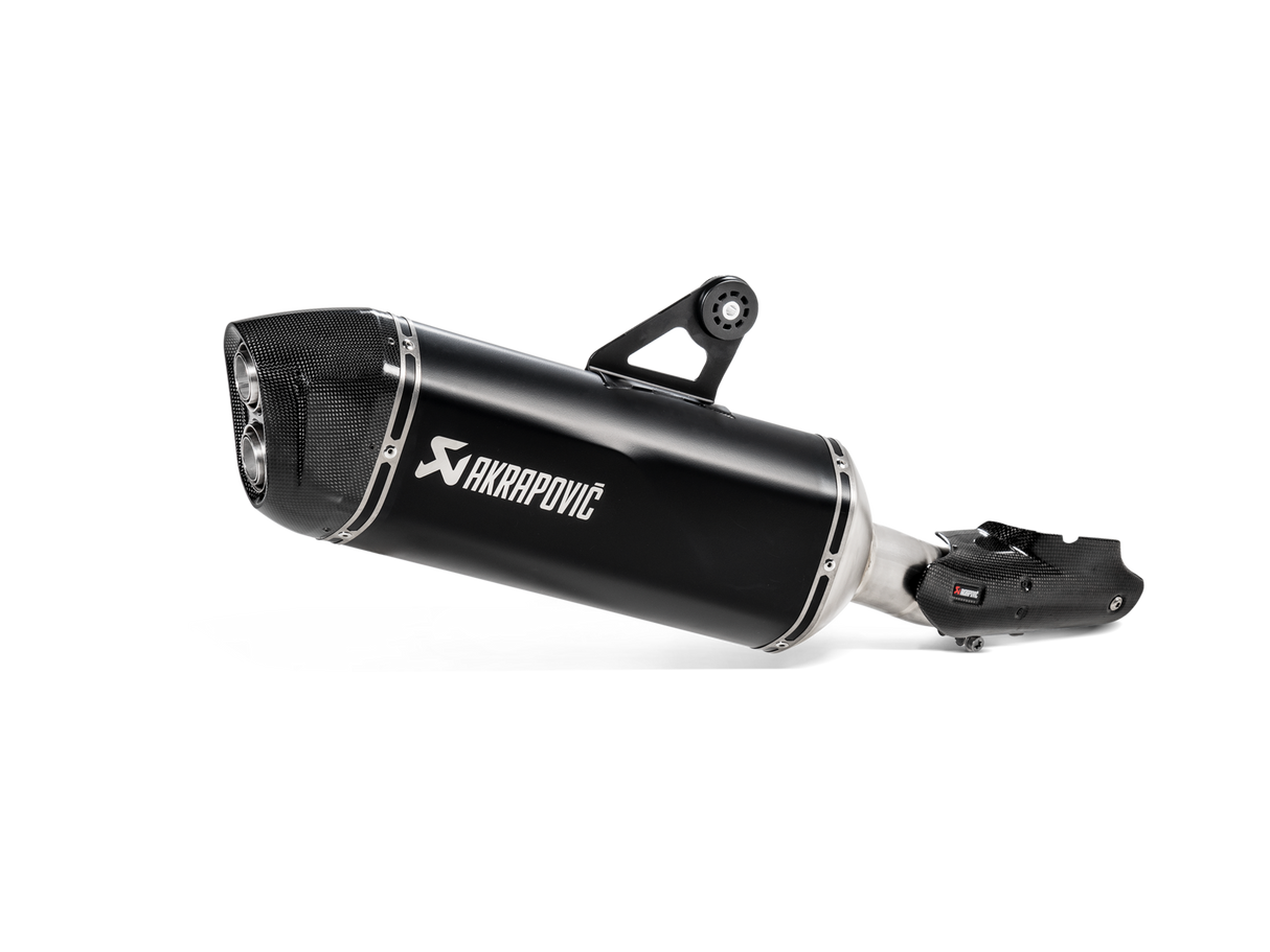 Akrapovic Slip-On Line Black Titanium Muffler System w/Carbon End Cap for BMW R 1250 GS/R 1250 GS Adventure 19-23 Akrapovic
