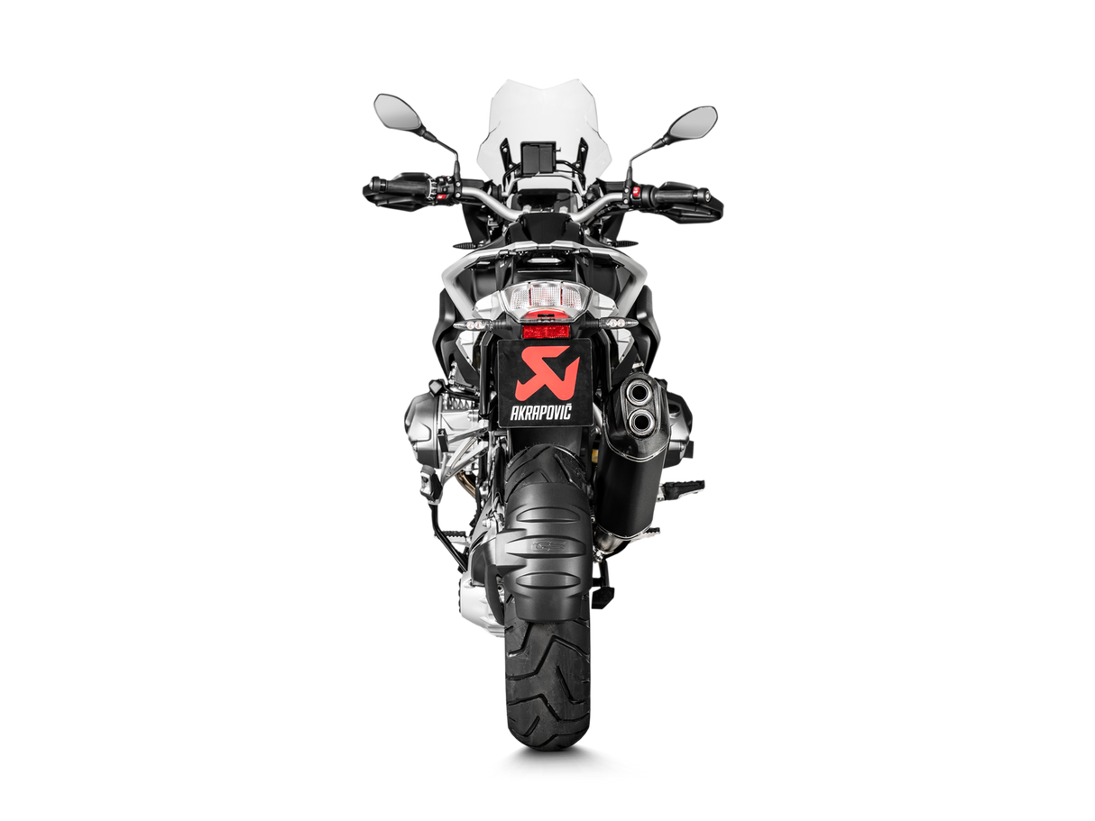 Akrapovic Slip-On Line Black Titanium Muffler System w/Carbon End Cap for BMW R 1250 GS/R 1250 GS Adventure 19-23 Akrapovic