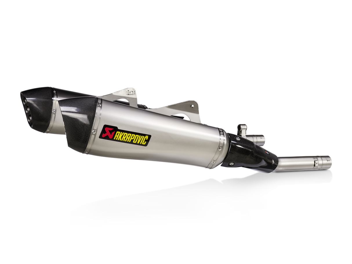 Akrapovic Slip-On Line Titanium Muffler System w/Carbon End Cap for BMW K 1600 GT/K 1600 GTL 11-Up Akrapovic