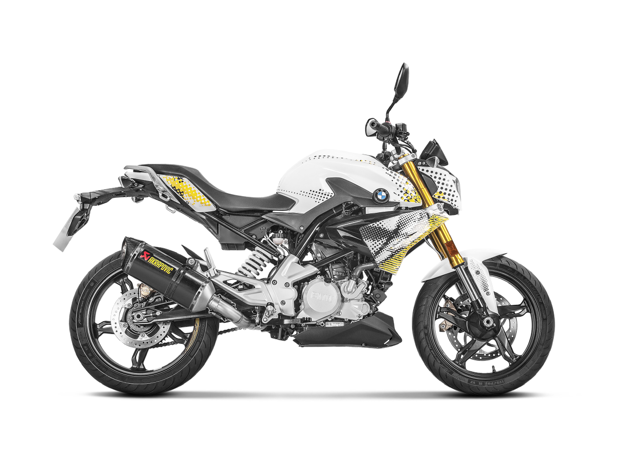 Akrapovic Racing Line Carbon Exhaust System w/Carbon End Cap for BMW G 310 GS/G 310 R 17-Up Akrapovic