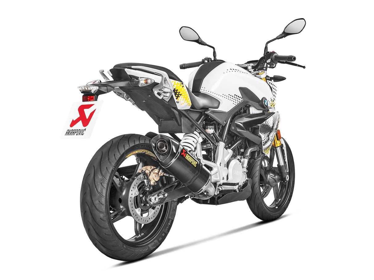 Akrapovic Racing Line Carbon Exhaust System w/Carbon End Cap for BMW G 310 GS/G 310 R 17-Up Akrapovic
