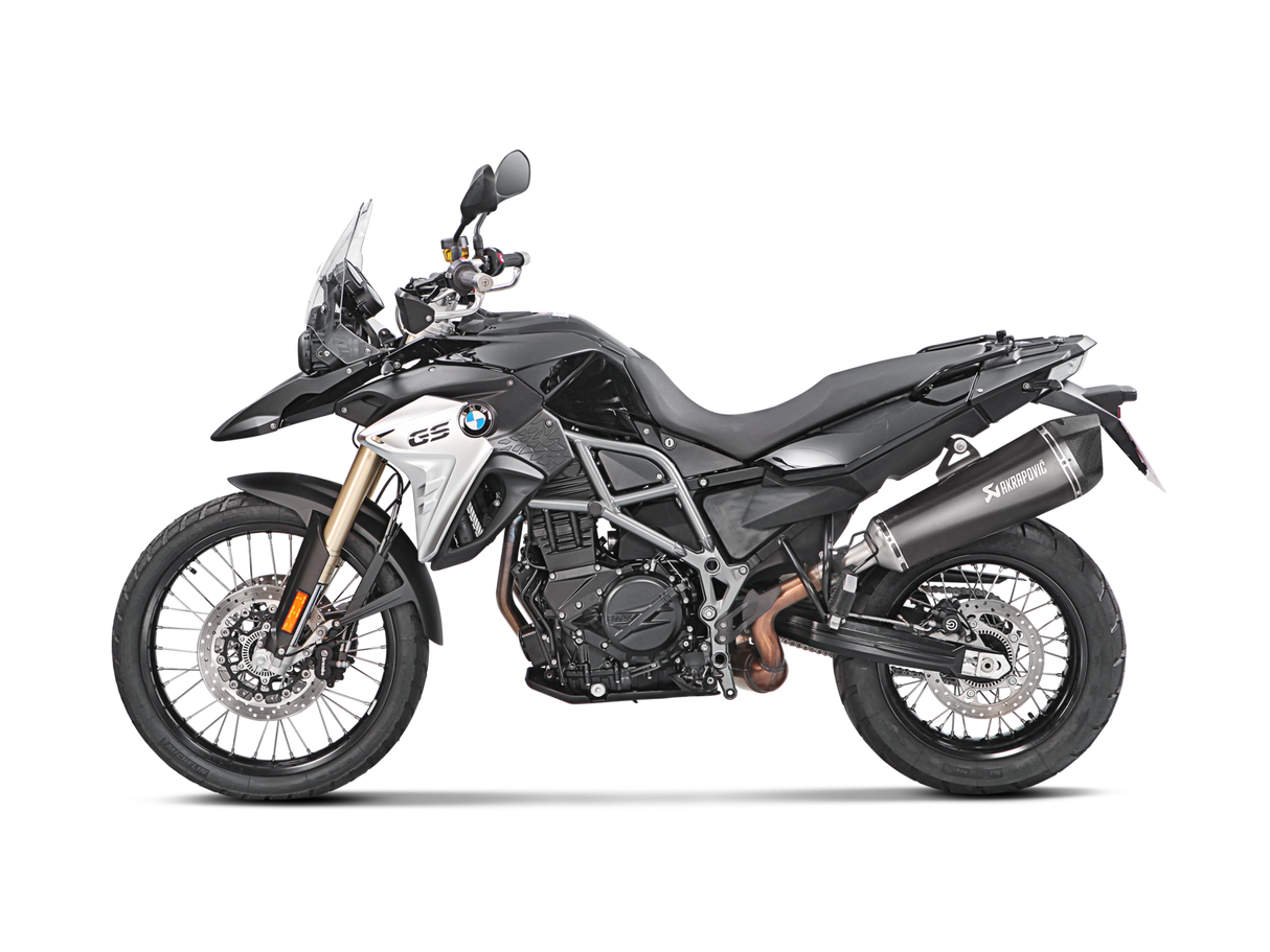Akrapovic Slip-On Line Black Titanium Muffler System w/Carbon End Cap for BMW F 650 GS 08-12/F 800 GS Adventure 13-17 Akrapovic