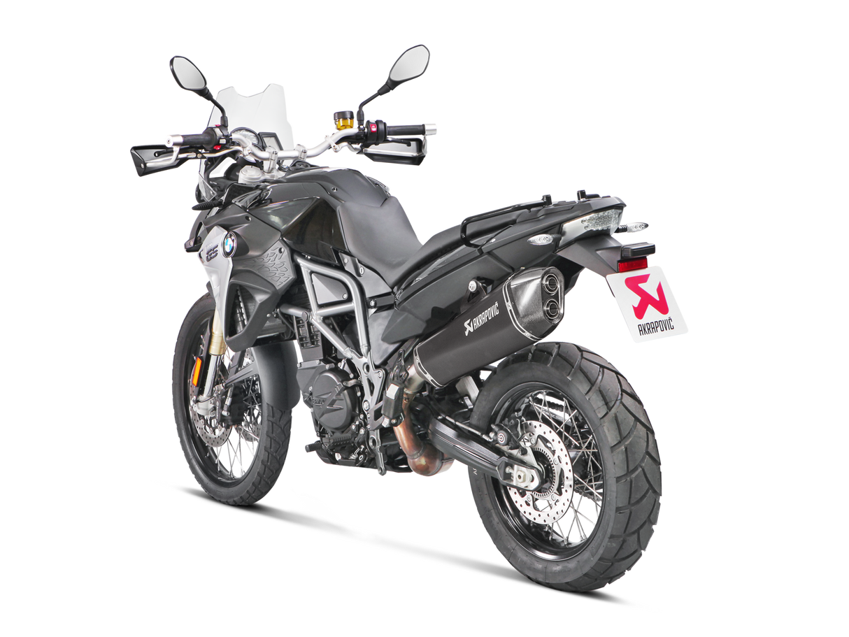 Akrapovic Slip-On Line Black Titanium Muffler System w/Carbon End Cap for BMW F 650 GS 08-12/F 800 GS Adventure 13-17 Akrapovic