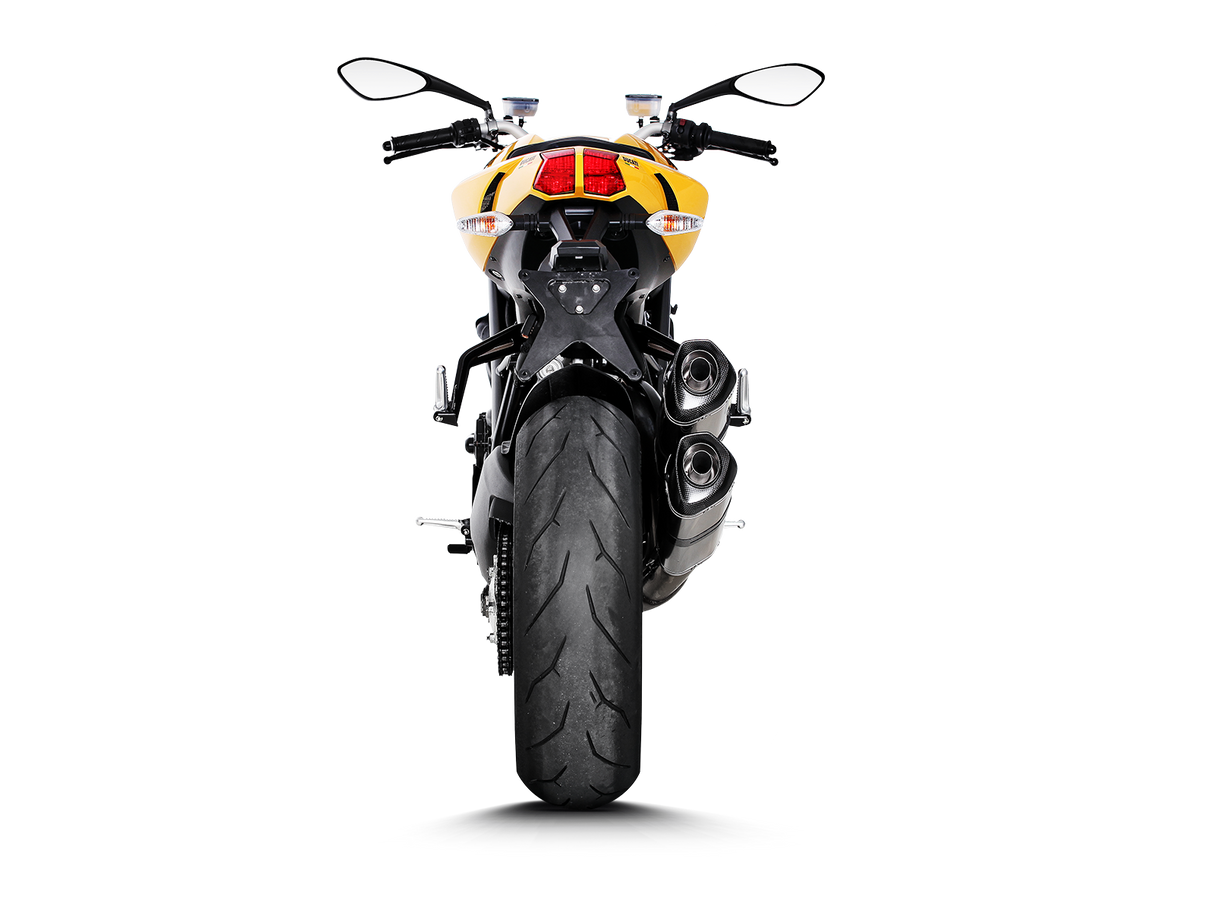Akrapovic Slip-On Line Titanium Muffler System w/Carbon End Cap for Ducati Streetfighter 09-11/Streetfighter 848 11-15 Akrapovic