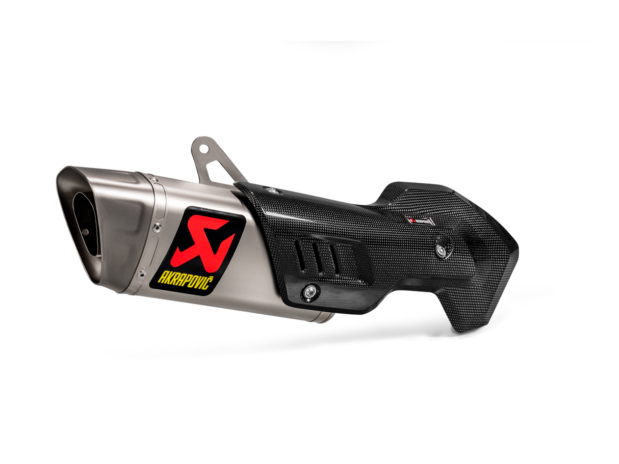 Akrapovic Slip-On Line Titanium Muffler System w/Titanium End Cap & Heat Shield for Ducati Multistrada 1200 S 15-17 Akrapovic