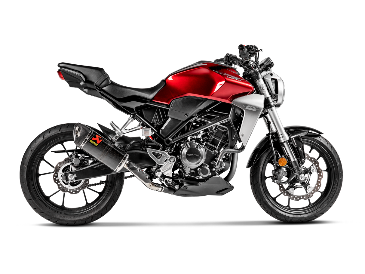 Akrapovic Slip-On Line Carbon Muffler System w/Carbon End Cap for Honda CB300R 18-20 Akrapovic