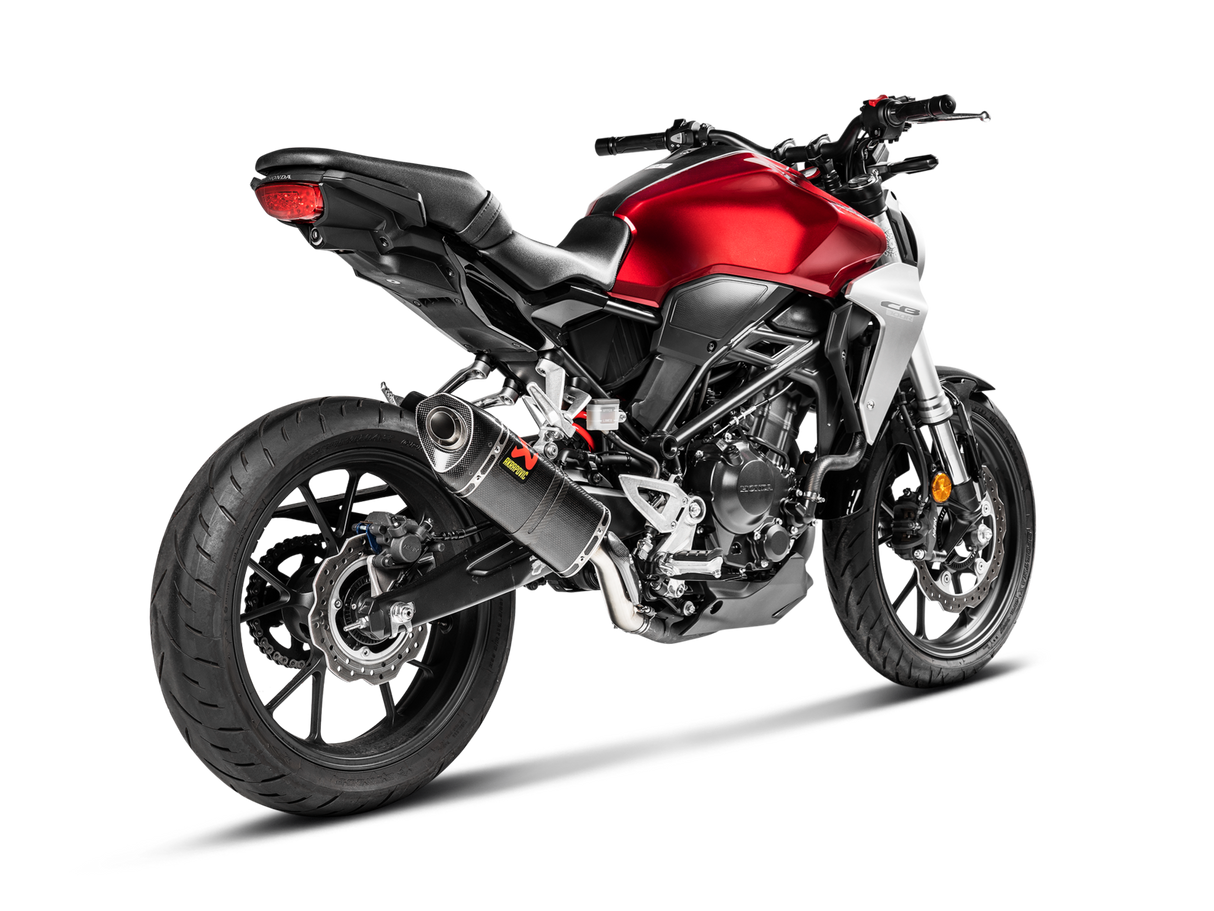 Akrapovic Slip-On Line Carbon Muffler System w/Carbon End Cap for Honda CB300R 18-20 Akrapovic