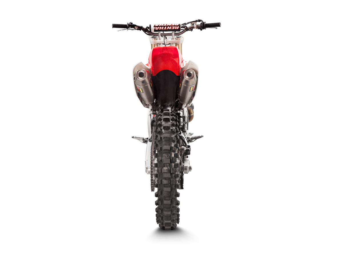 Akrapovic Evolution Line Titanium Exhaust System w/Titanium End Cap for Honda CRF450R/CRF450RX 17-20 Akrapovic