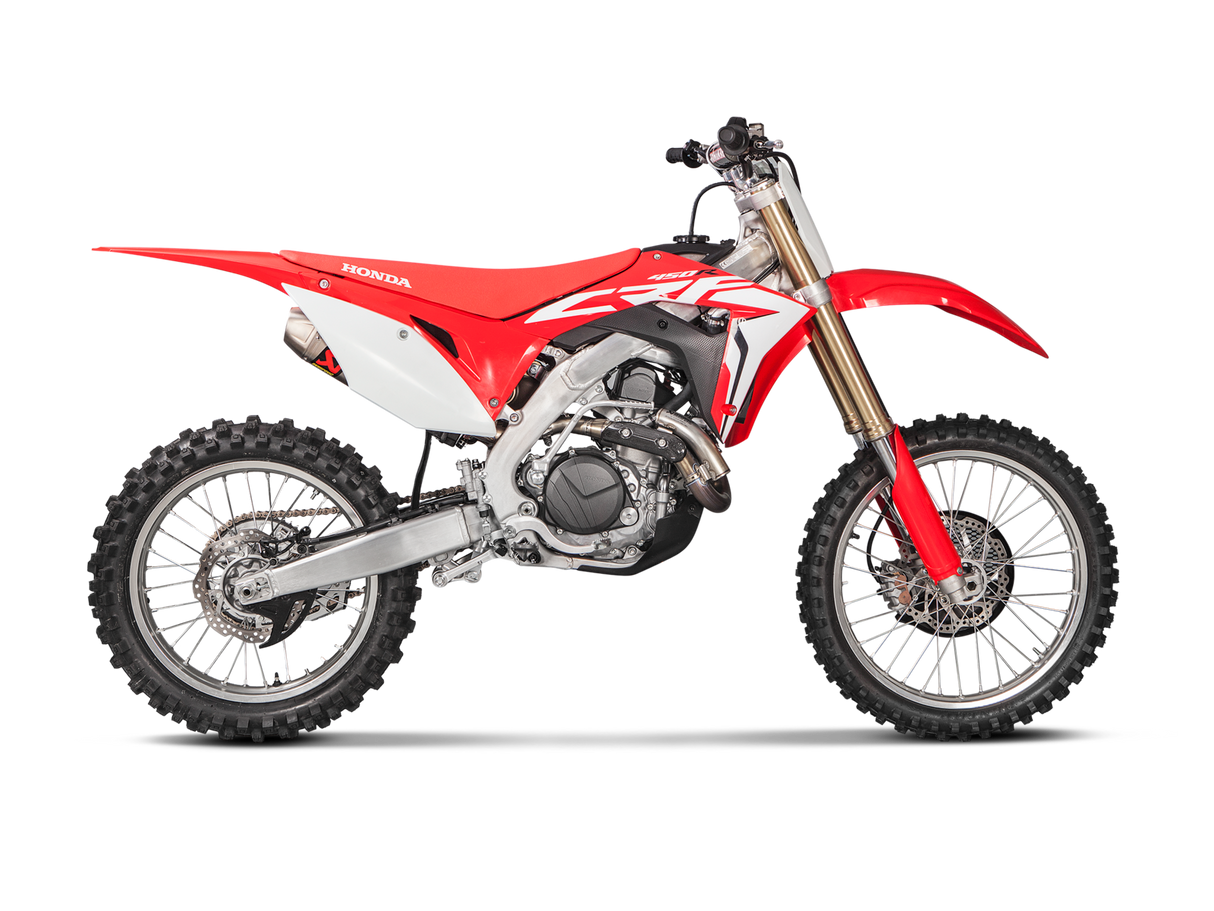 Akrapovic Evolution Line Titanium Exhaust System w/Titanium End Cap for Honda CRF450R/CRF450RX 17-20 Akrapovic