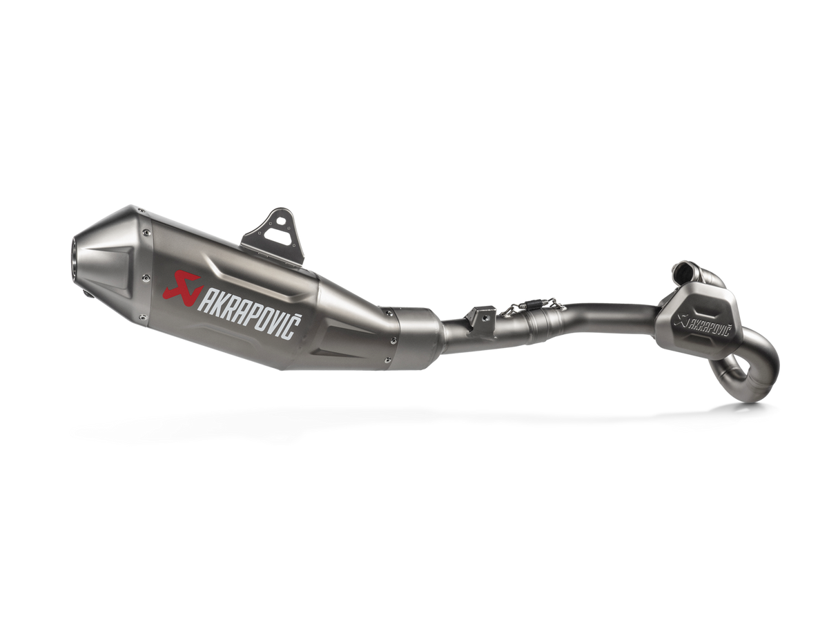 Akrapovic Evolution Line Titanium Exhaust System w/Titanium End Cap for Honda CRF450R/CRF450RX 21-Up Akrapovic