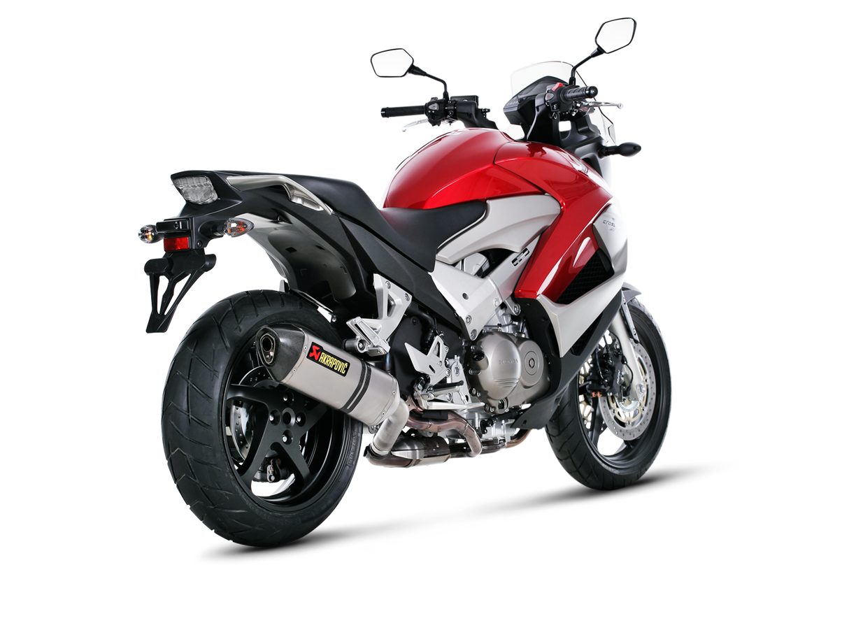 Akrapovic Slip-On Line Titanium Muffler System w/Carbon End Cap for Honda VFR800X Crossrunner 11-14 Akrapovic