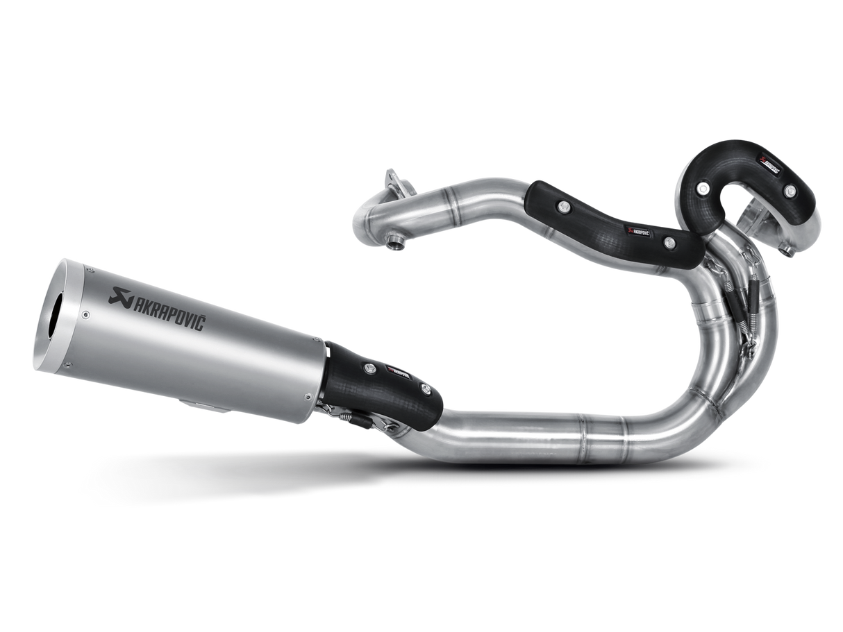 Akrapovic Open Line Titanium Exhaust System w/Titanium End Cap & Carbon Heat Shield for Harley-Davidson V-Rod VRSCF/VRSCDX 09-16 Models Akrapovic