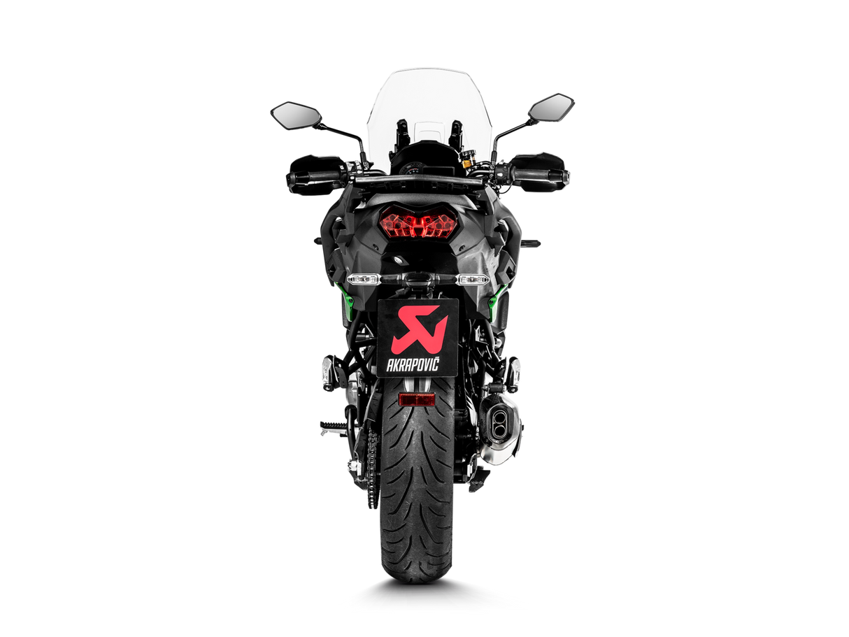 Akrapovic Slip-On Line Titanium Muffler System w/Carbon End Cap for Kawasaki Versys 1000 19-Up Akrapovic