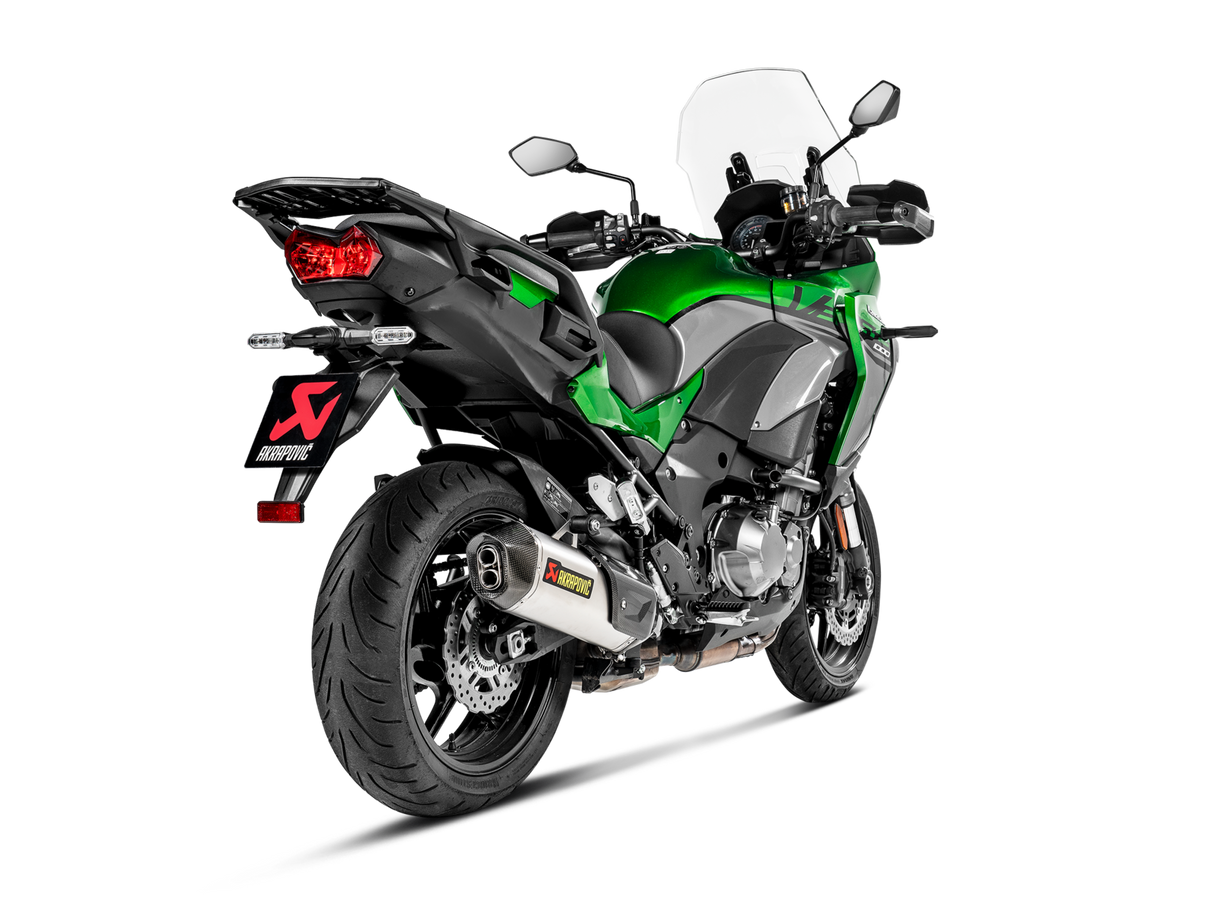 Akrapovic Slip-On Line Titanium Muffler System w/Carbon End Cap for Kawasaki Versys 1000 19-Up Akrapovic