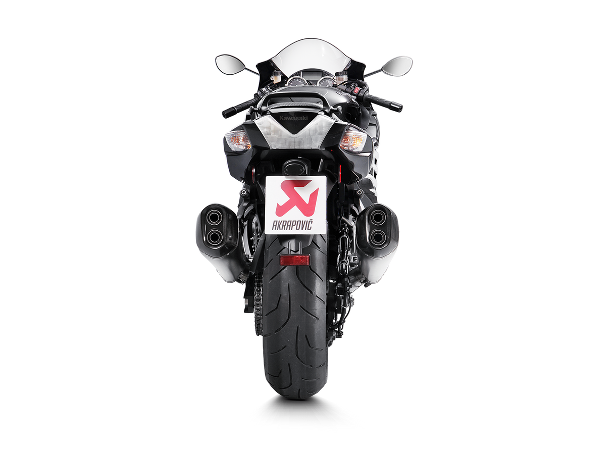 Akrapovic Slip-On Line Titanium Muffler System w/Carbon End Cap for Kawasaki ZZR 1400/ZX14R 12-20 Akrapovic