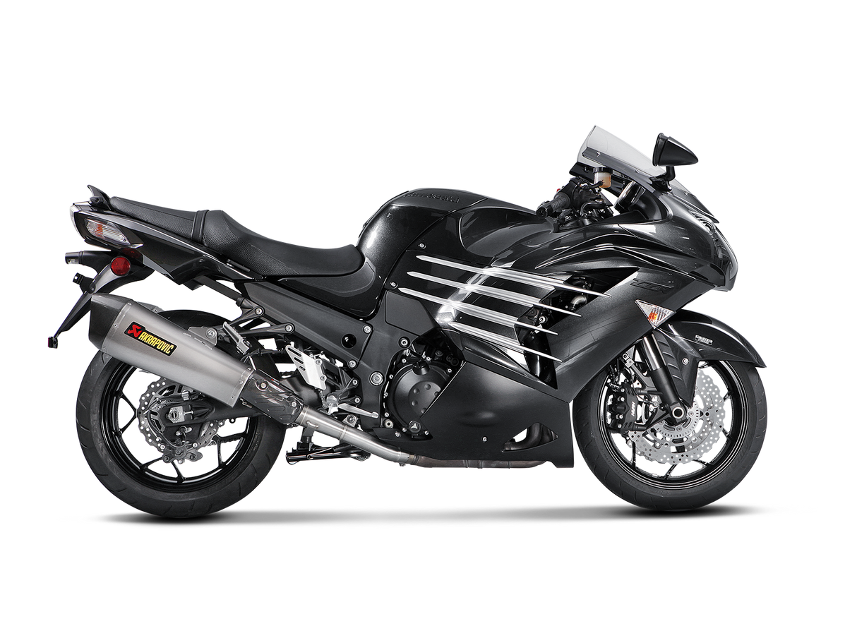 Akrapovic Slip-On Line Titanium Muffler System w/Carbon End Cap for Kawasaki ZZR 1400/ZX14R 12-20 Akrapovic