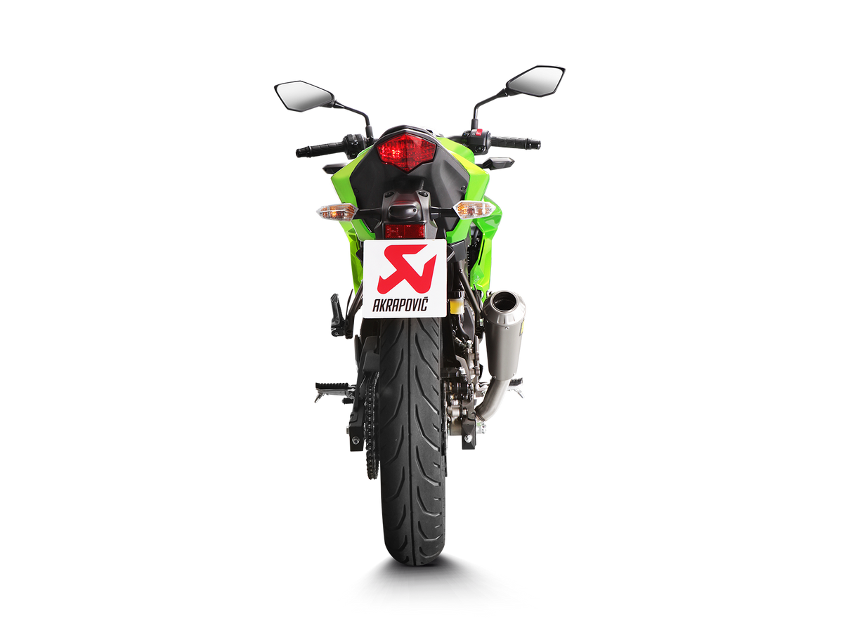 Akrapovic Slip-On Line Titanium Muffler System w/Titanium End Cap for Kawasaki Ninja 250SL/Z250SL 15-17 Akrapovic