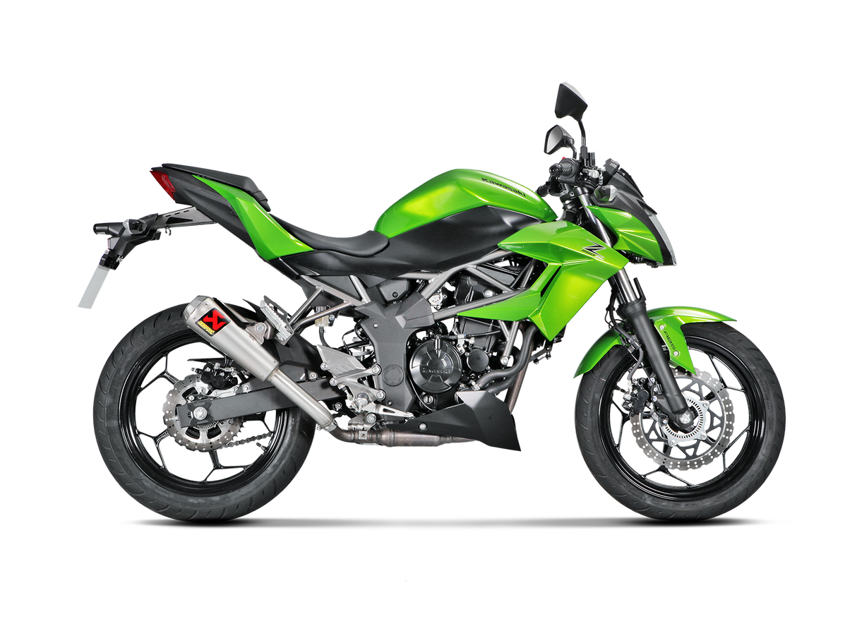 Akrapovic Slip-On Line Titanium Muffler System w/Titanium End Cap for Kawasaki Ninja 250SL/Z250SL 15-17 Akrapovic