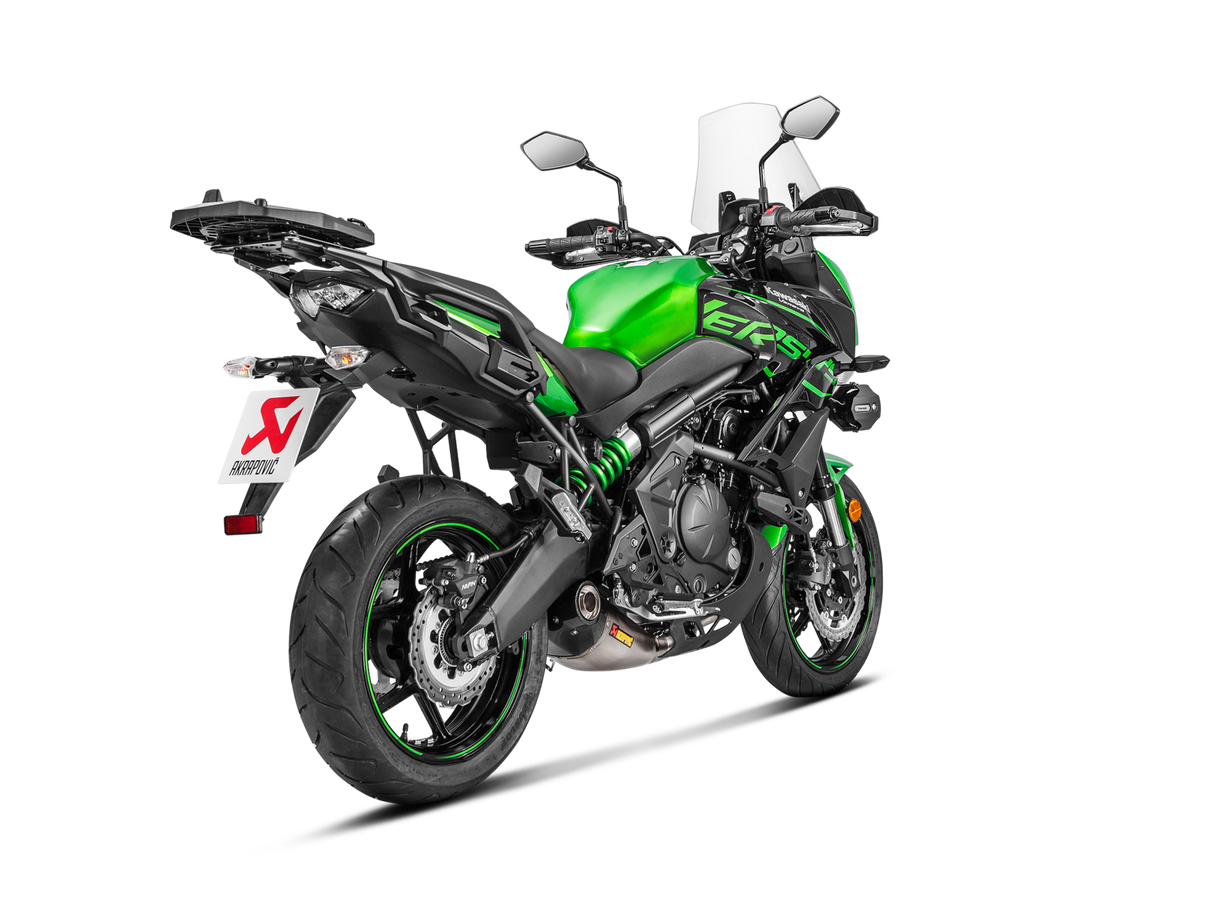 Akrapovic Racing Line Titanium Exhaust System w/Carbon End Cap for Kawasaki Versys 650 17-20 Akrapovic