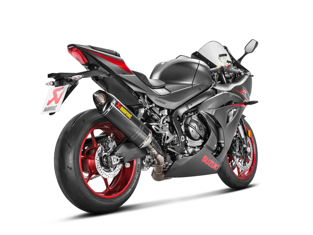 Akrapovic Slip-On Line Carbon Muffler System w/Carbon End Cap for Suzuki GSX-R1000 17-Up Akrapovic