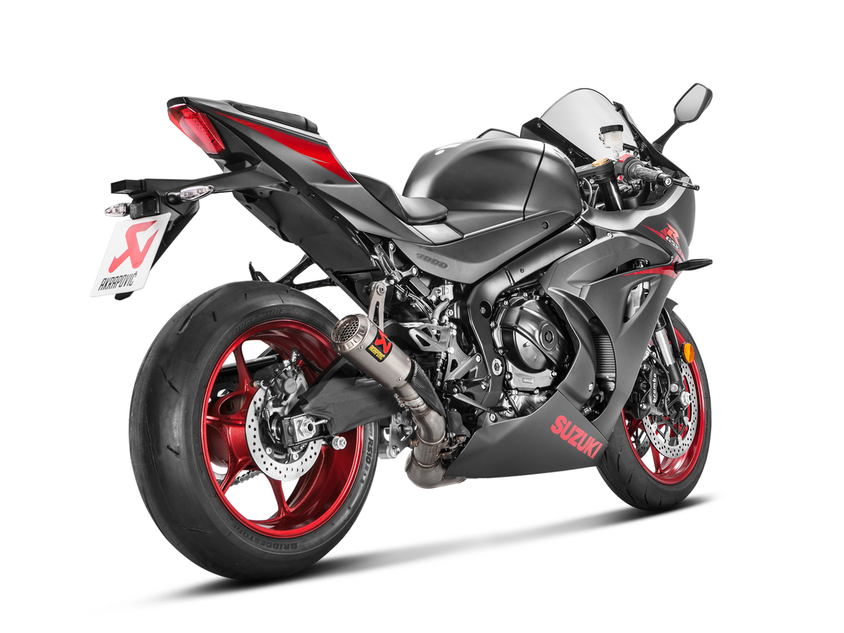 Akrapovic Slip-On Line Titanium Muffler System w/Titanium End Cap for Suzuki GSX-R1000 17-Up Akrapovic