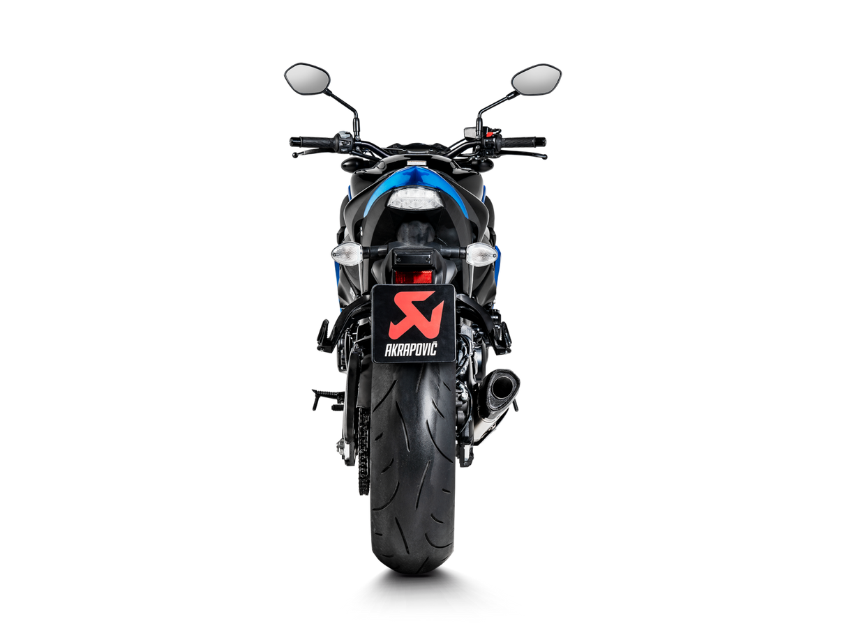 Akrapovic Slip-On Line Titanium Muffler System w/Carbon End Cap & Heat Shield for Suzuki Katana 19-20/GSX-S 1000/1000GT/950 15-20 Akrapovic