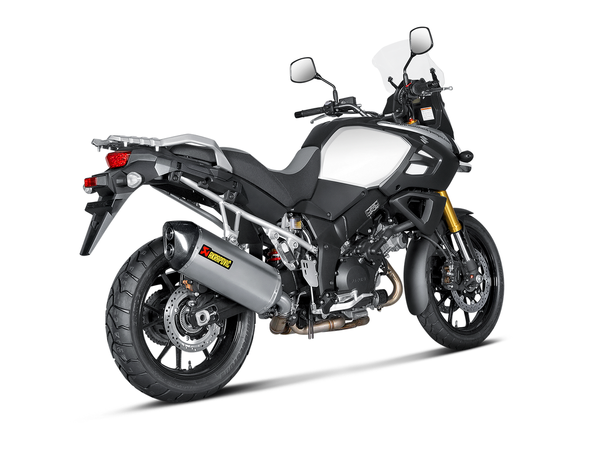 Akrapovic Slip-On Line Titanium Muffler System w/Carbon End Cap for Suzuki V-Strom 1000 14-16 Akrapovic
