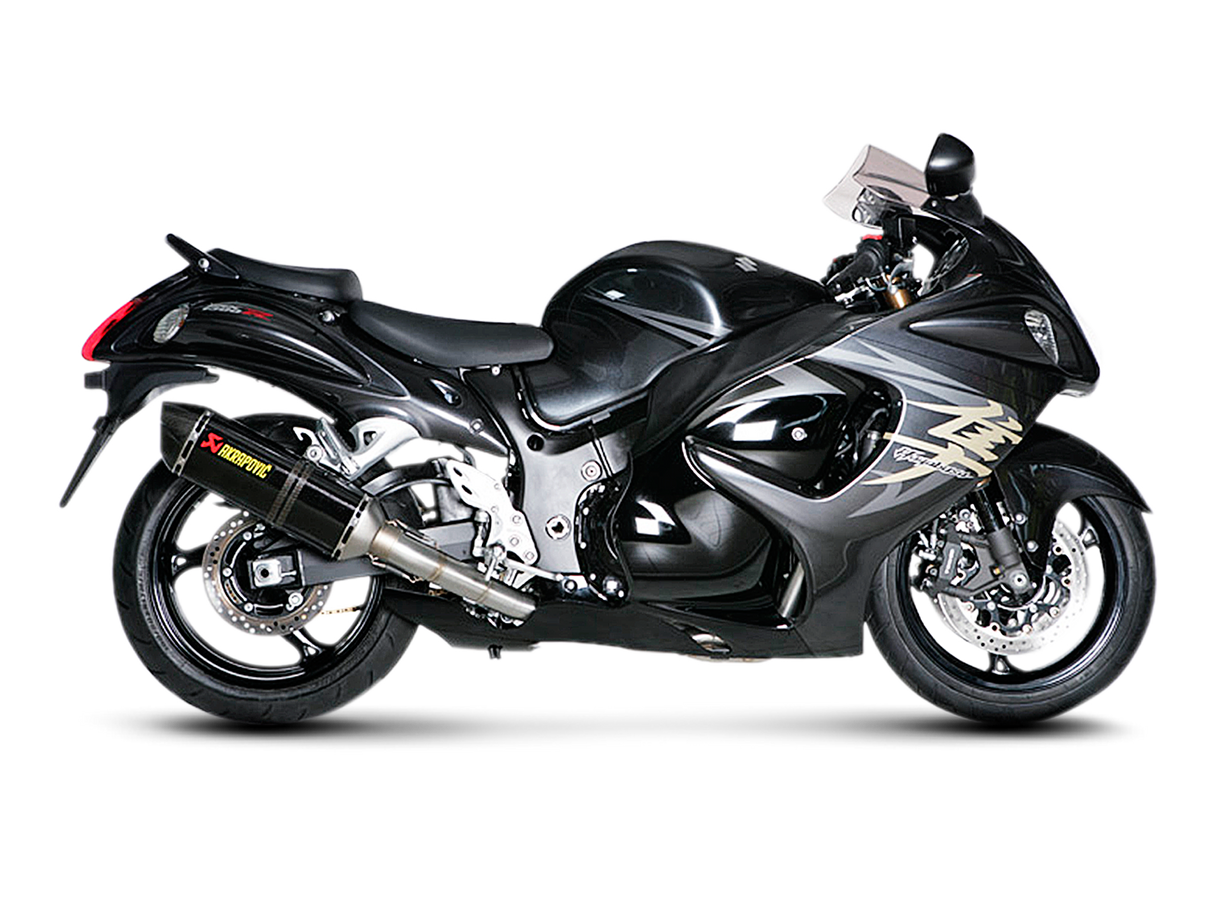 Akrapovic Racing Line Carbon Exhaust System w/Carbon End Cap for Suzuki GSX-1300R Hayabusa 08-17 Akrapovic