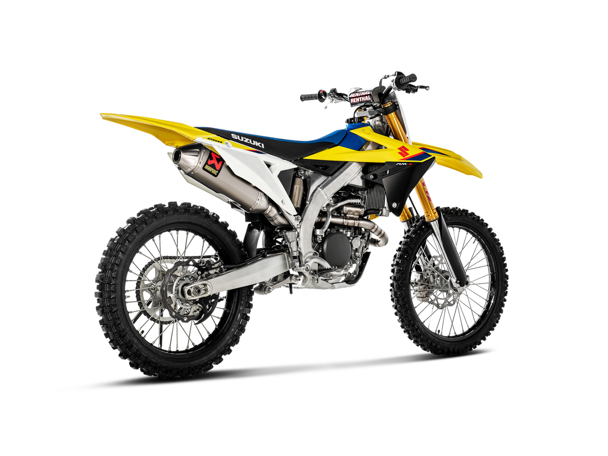 Akrapovic Evolution Line Titanium Exhaust System w/Titanium End Cap for Suzuki RM-Z 250 19-Up Akrapovic