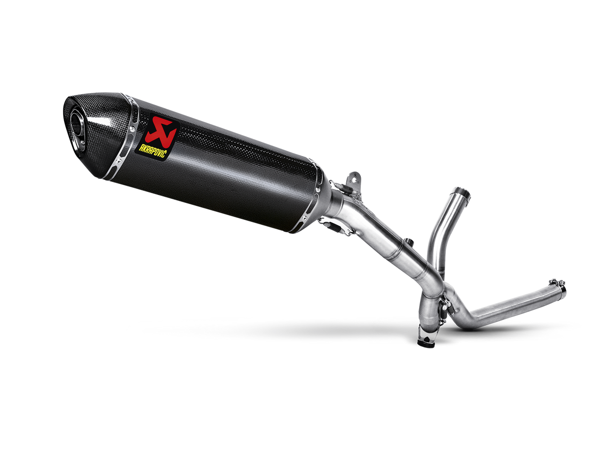 Akrapovic Slip-On Line Carbon Muffler System w/Carbon End Cap for Suzuki V-Strom 650 04-16 Akrapovic