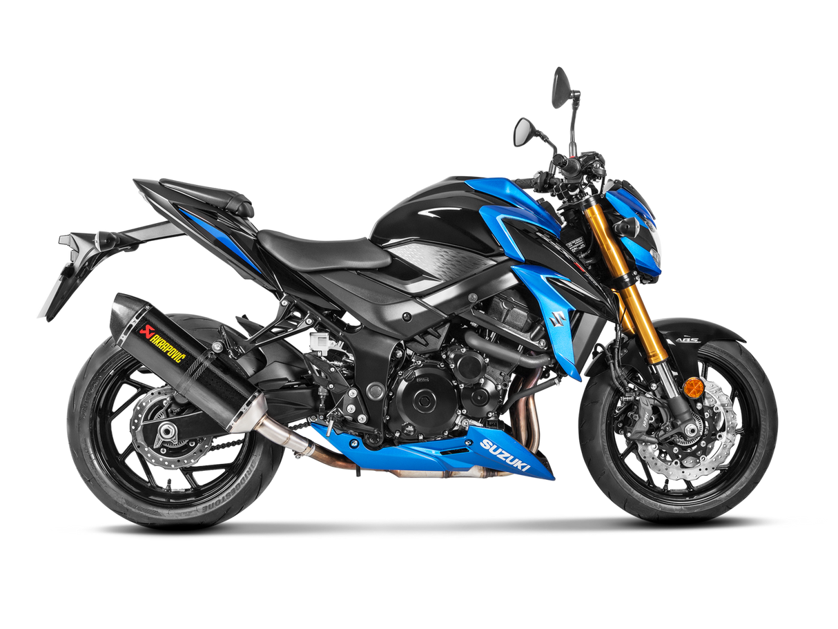 Akrapovic Slip-On Line Carbon Muffler System w/Carbon End Cap for Suzuki GSX-S750 17-20 Akrapovic