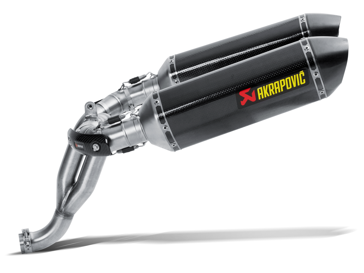 Akrapovic Slip-On Line Carbon Muffler System w/Carbon End Cap for Triumph Speed Triple 1050 11-15 Akrapovic