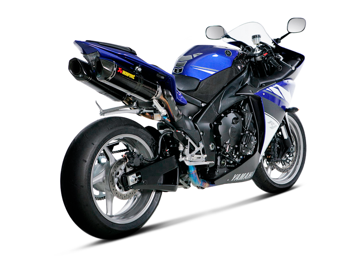 Akrapovic Evolution Line Carbon Exhaust System w/Carbon End Cap for Yamaha YZF-R1 09-14 Akrapovic