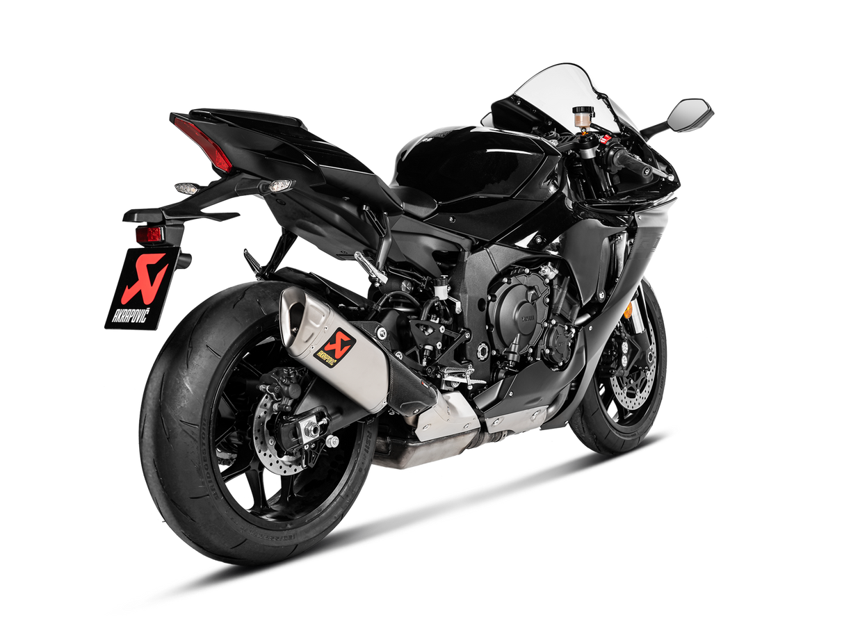 Akrapovic Slip-On Line Titanium Muffler System w/Titanium End Cap for Yamaha YZF-R1 20-Up Akrapovic