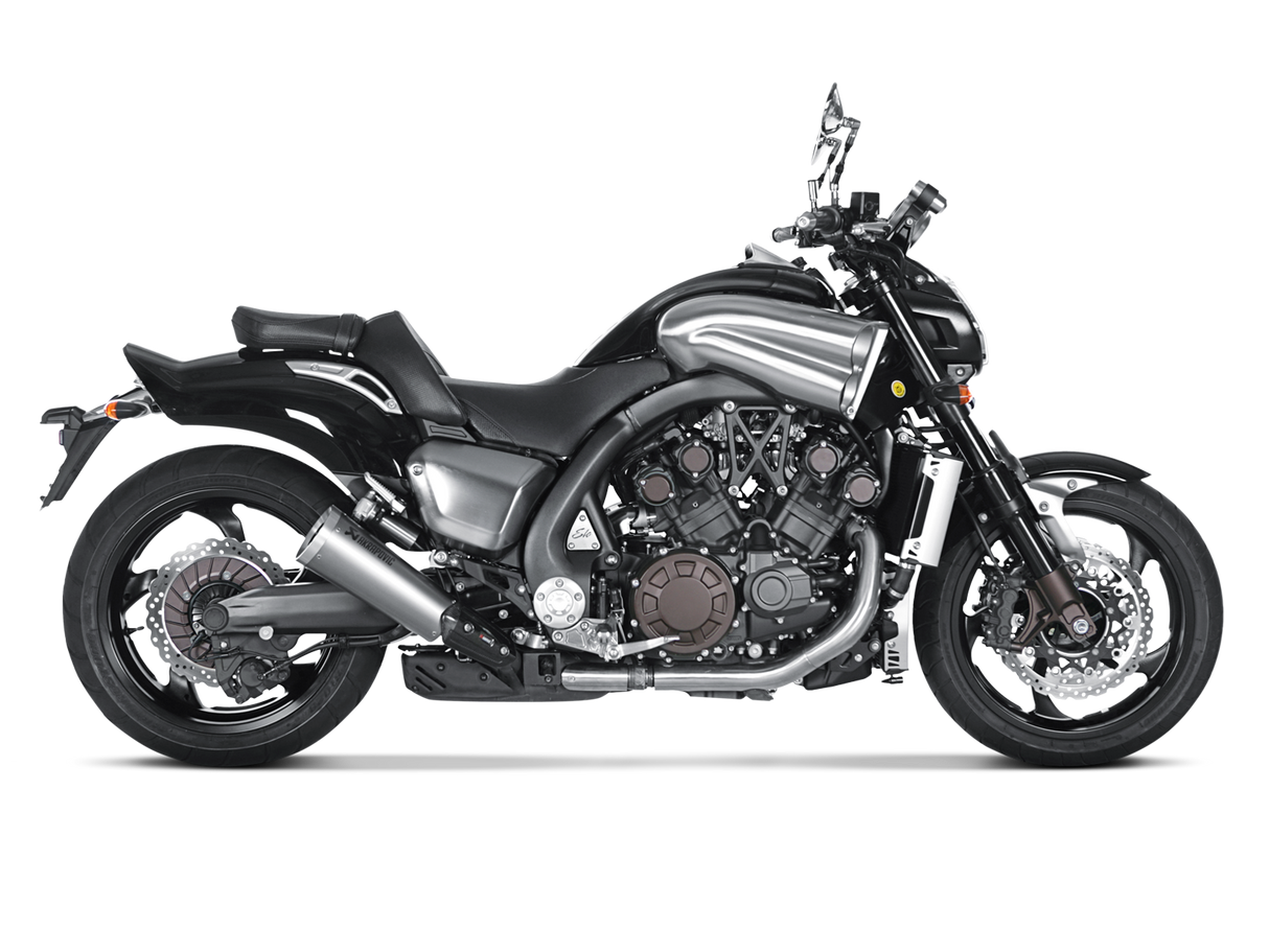 Akrapovic Slip-On Line Titanium Muffler System w/Titanium End Cap for Yamaha VMAX 09-16 Akrapovic