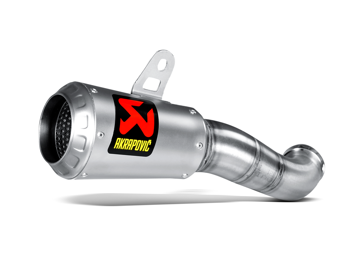 Akrapovic Slip-On Line Stainless Steel Muffler System w/Titanium End Cap for Yamaha YZF-R25 14-21/YZF-R3 15-21/MT-03 16-21 Akrapovic