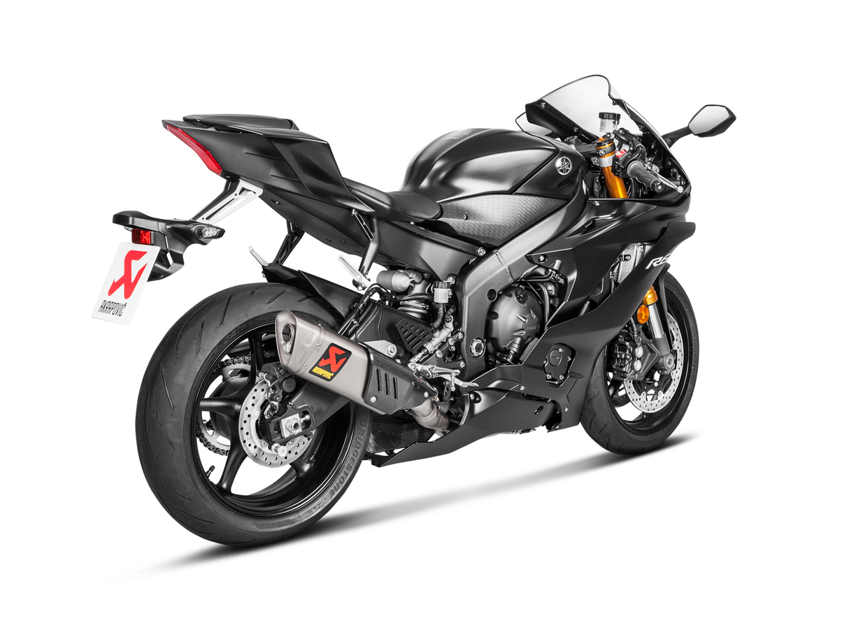 Akrapovic Evolution Line Titanium Exhaust System w/Titanium End Cap for Yamaha YZF-R6 08-Up Akrapovic