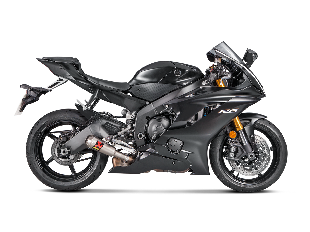 Akrapovic Slip-On Line Titanium Muffler System w/Titanium End Cap for Yamaha YZF-R6 06-Up Akrapovic