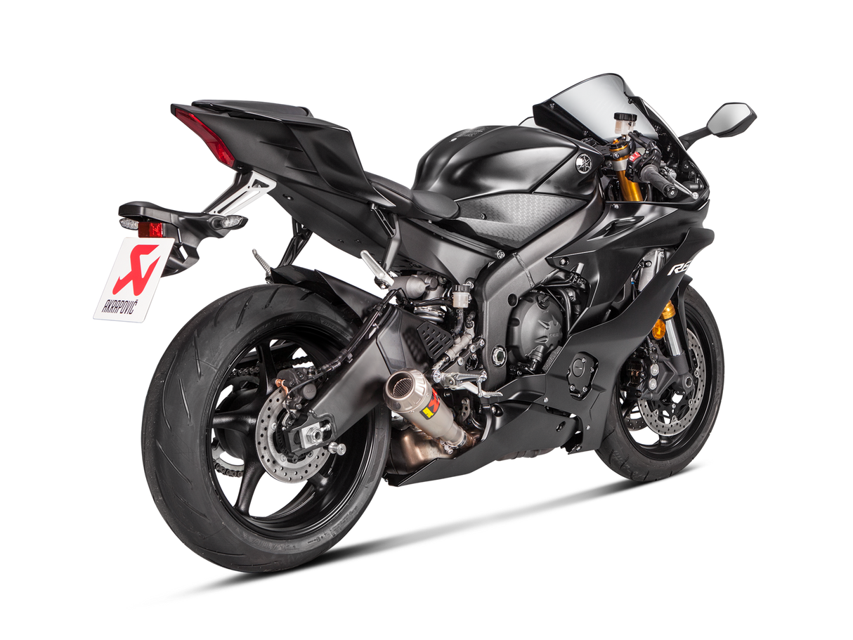Akrapovic Slip-On Line Titanium Muffler System w/Titanium End Cap for Yamaha YZF-R6 06-Up Akrapovic