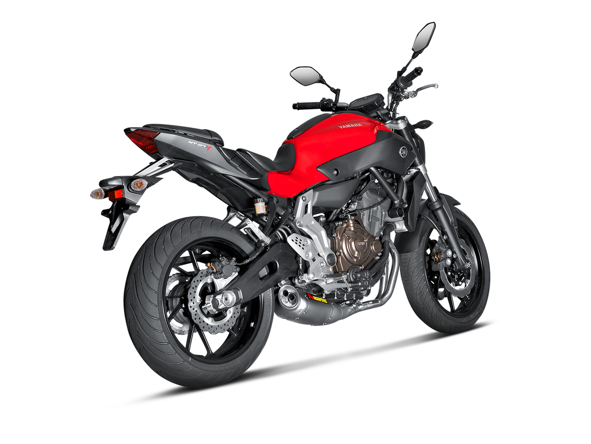 Akrapovic Racing Line Titanium Exhaust System w/Titanium End Cap for Yamaha MT-07/FZ-07 14-16 Akrapovic