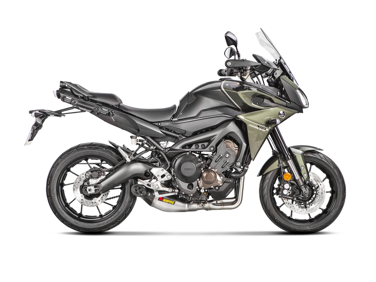 Akrapovic Racing Line Titanium Exhaust System w/Carbon End Cap for Yamaha MT-09/FZ-09 17-20/Tracer 900/900 GT/FJ-09 17-20/XSR 900/GP 16-21 Akrapovic