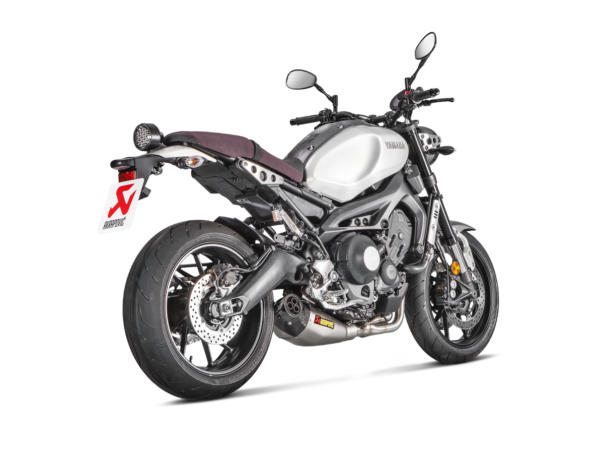 Akrapovic Racing Line Titanium Exhaust System w/Carbon End Cap for Yamaha MT-09/FZ-09 17-20/Tracer 900/900 GT/FJ-09 17-20/XSR 900/GP 16-21 Akrapovic