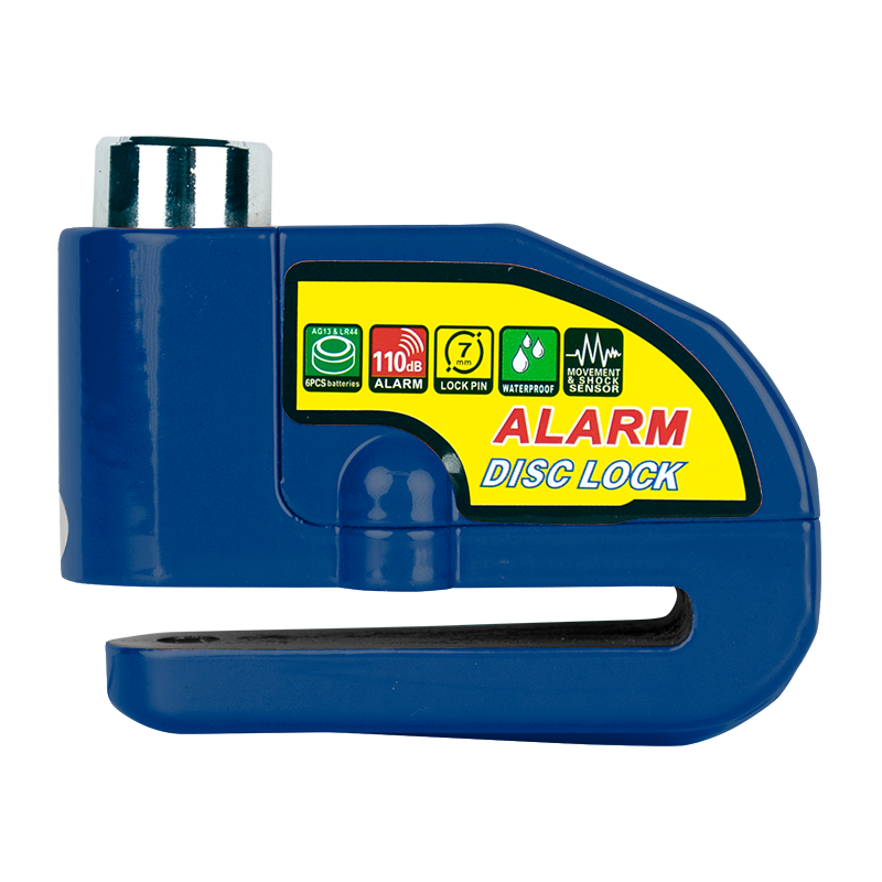 LOK UP - LOK UP 110dB alarm Disc lock Blue - Shark Leathers