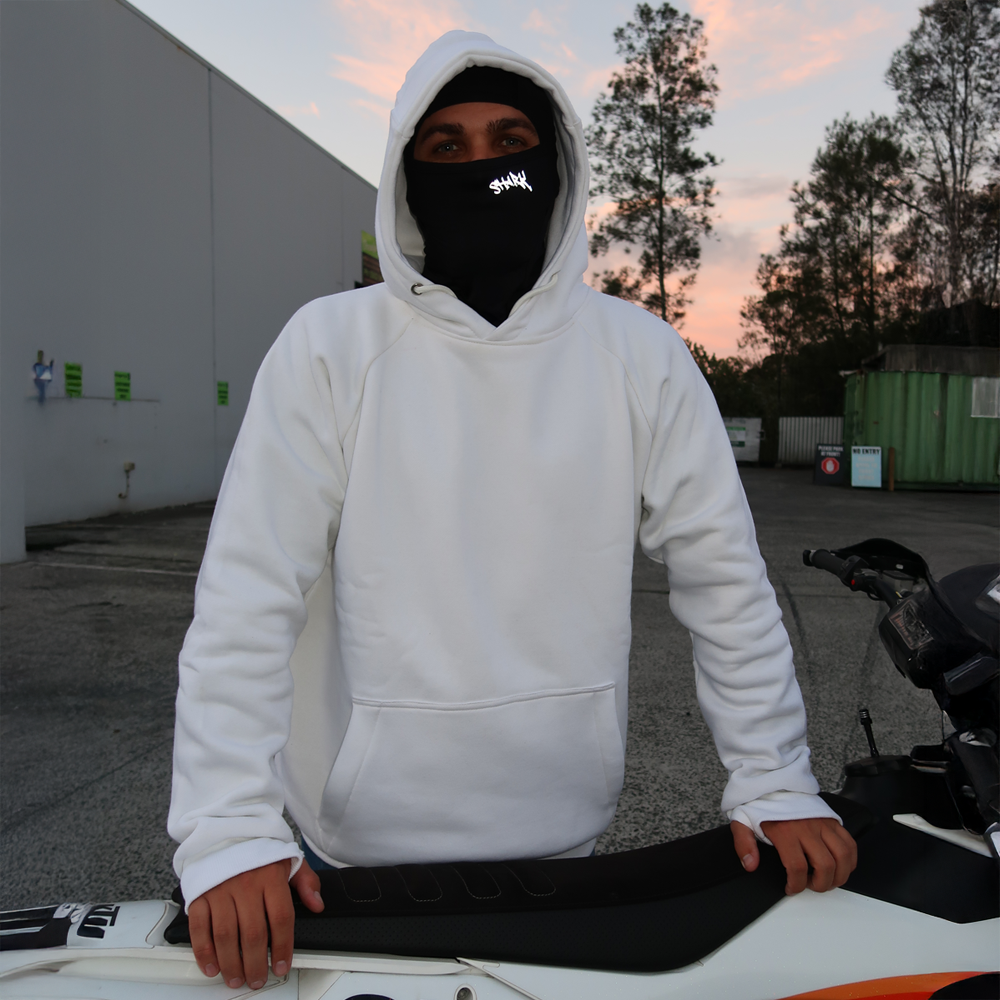 Shark Blank Protective Hoodie White
